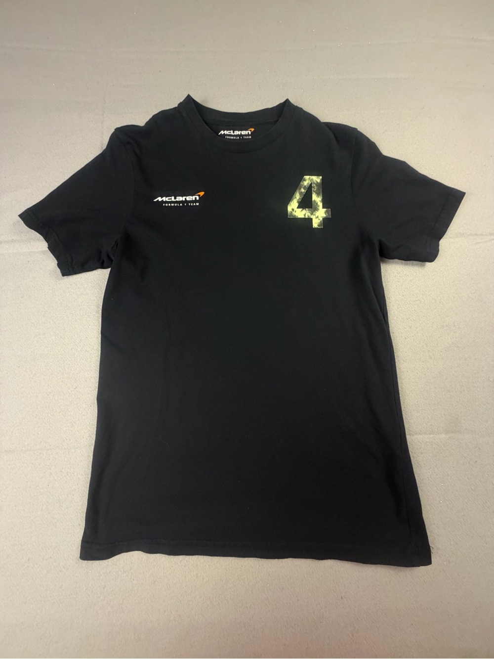 McLaren Men's Black Short-Sleeve Graphic Number T-Shirt